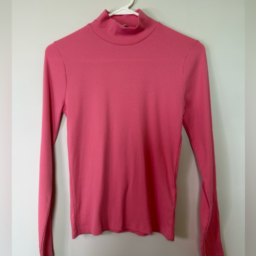 J. Crew Vibrant Pink Turtleneck